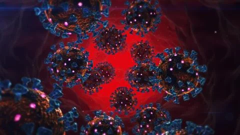 Viruses In The Circulatory System 스톡 사진