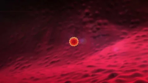 Viruses in the human body Stock Footage