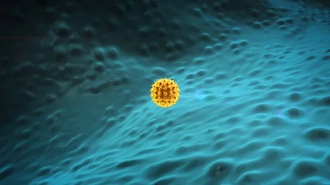 Viruses in the human body Video stock 125441197
