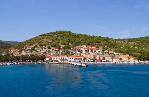 Vis harbor Stock Photos