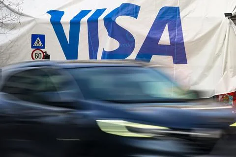 VISA advertisement Foto stock