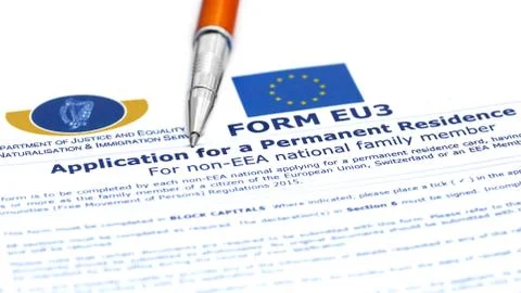 Visa application form details Stock Photos