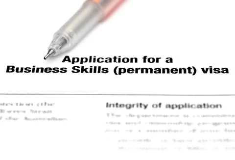 Visa application form Stock Photos