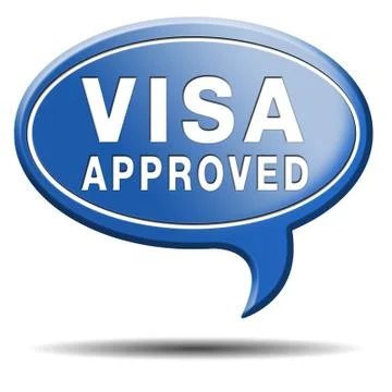 Visa approved Illustrazione stock