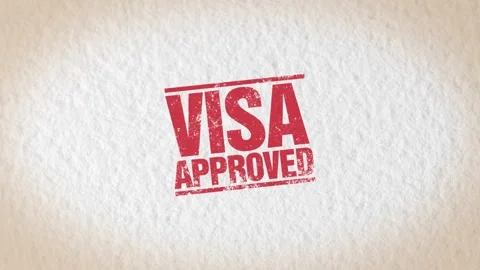 Visa approved stamp Stock Footage 277072287