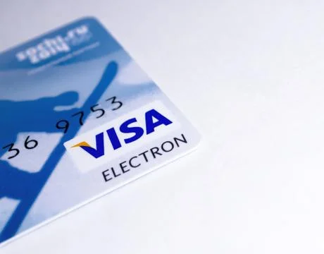 Visa Electron Card . Stock Photos