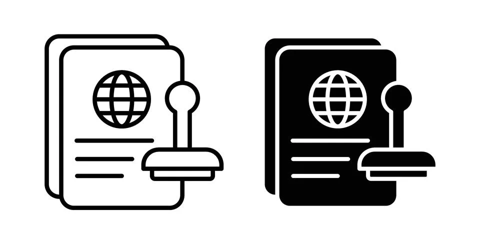 Visa icon bundle for website design projects Stock Illustration