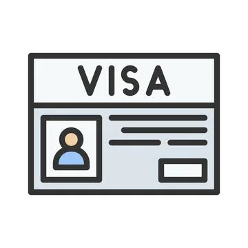Visa Icon Image. Illustrazione stock