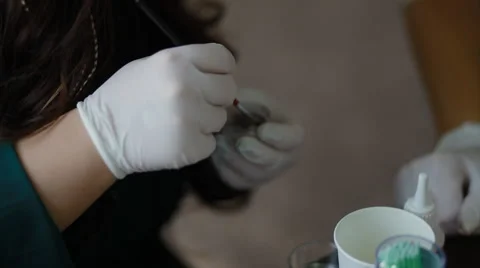 Visage master mix the paint Stock Footage 60836681