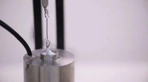 The viscometer working Stock Footage 62809937