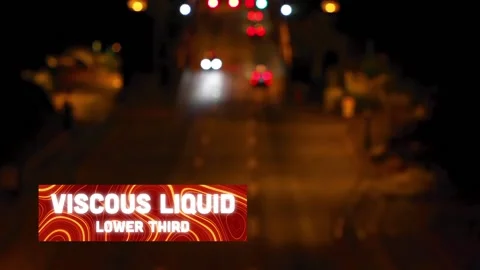 Viscous Liquid Lower Third Stock After Effects