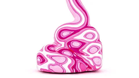 Viscous liquid substance like a toothpaste gel flowing into transparent vessel Stock Footage 271205482