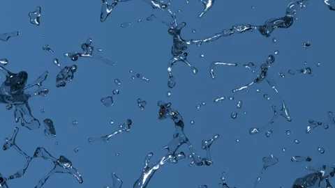 Viscous Transparent Liquid Moving On Blue Gradient Background Stock Footage 304971209