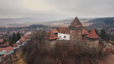 Viscri, Transylvania Stock Footage 128945939