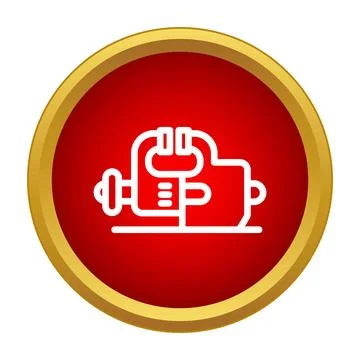 Vise clamping machine tool icon illustration Stock Illustration