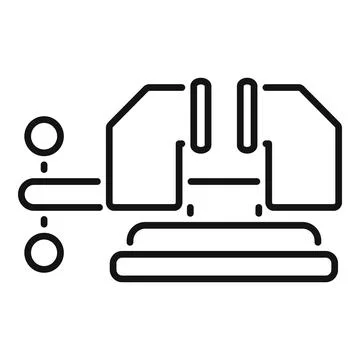 Vise clamping tool for workshop workspace concept Illustrazione stock