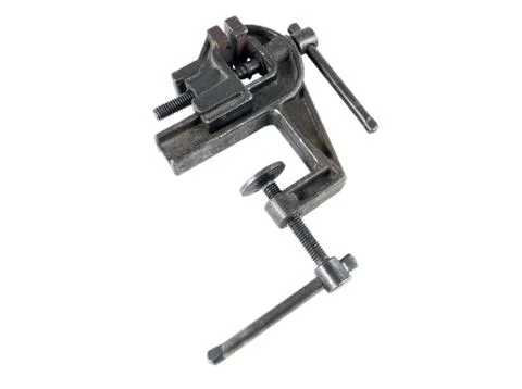 Vise tool isolated on white Stock Photos