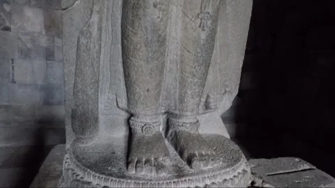 Vishnu Statue inside Vishnu Temple Cell, Prambanan Complex, Java, Indonesia Stock Footage 249463376