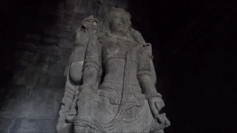 Vishnu Statue inside Vishnu Temple Cell,... | Stock Video | Pond5