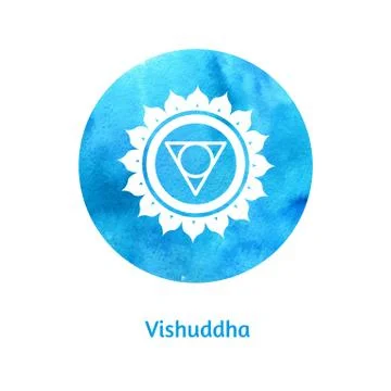 Vishuddha chakra Stock Illustration