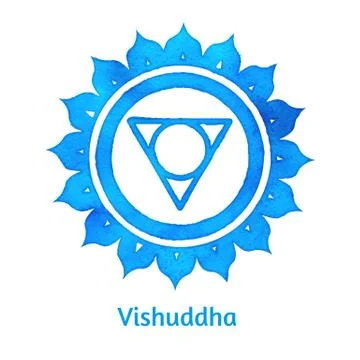 Vishuddha chakra Stock Illustration