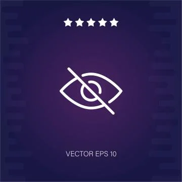 Visibility vector icon Stock Illustration