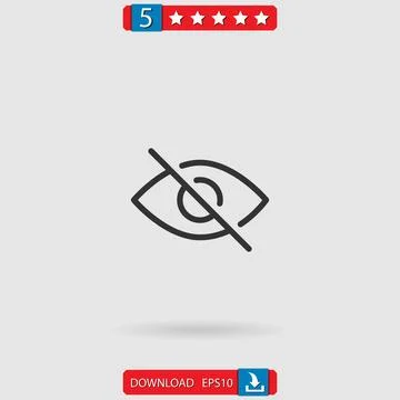 Visibility vector icon Stock Illustration