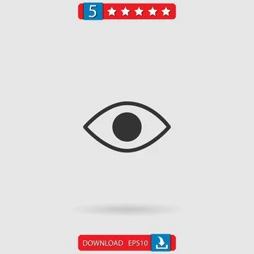 Visibility vector icon Stock Illustration