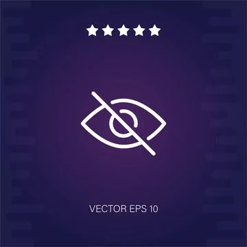 Visibility vector icon Illustrazione stock