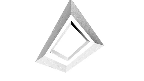 Visible aliasing - line objects graphic animation. Weird motion design. Stock Footage 122139354