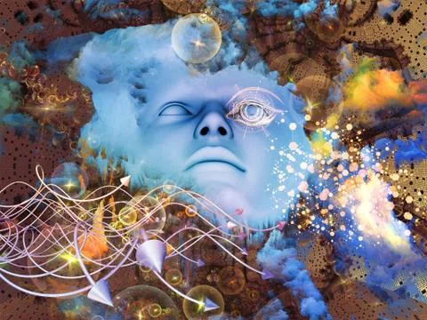 Visible Mind Stockillustratie