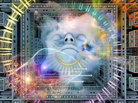 Visible Mind Stock Illustration