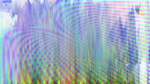 Visible pixelated surface of the screen, 3d colors, diffractions, damages, loop Stock Footage 118432532