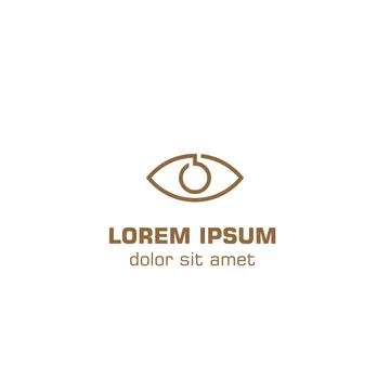 Vision abstract eye. Vector logo template Stock Illustration