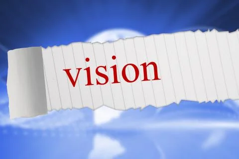 Vision against global technology background Stock Illustration