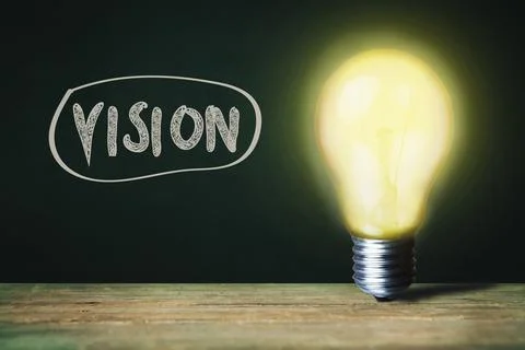 Vision and bulb Stock Photos