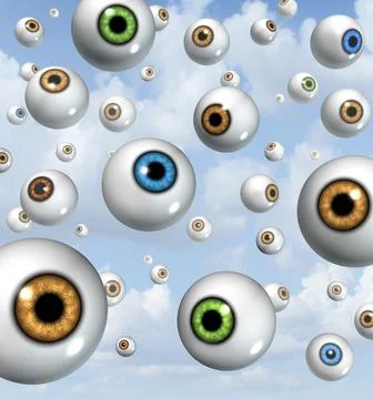 Vision and eye Ball Background Stock Illustration