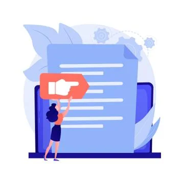 Vision and scope document abstract concept vector illustration. Stock Illustration