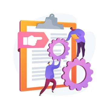 Vision and scope document abstract concept vector illustration. 스톡 일러스트