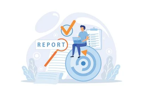 Vision and scope document abstract concept vector illustration. Vision stat.. Stock Illustration