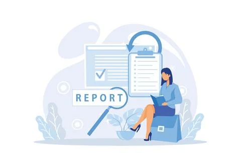 Vision and scope document abstract concept vector illustration. Vision stat.. Stock Illustration