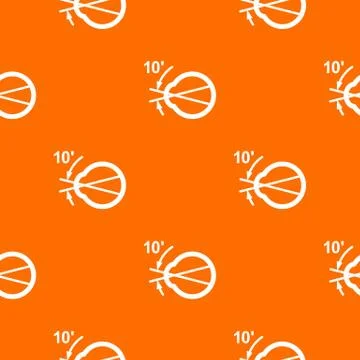 Vision angle pattern orange Stock Illustration