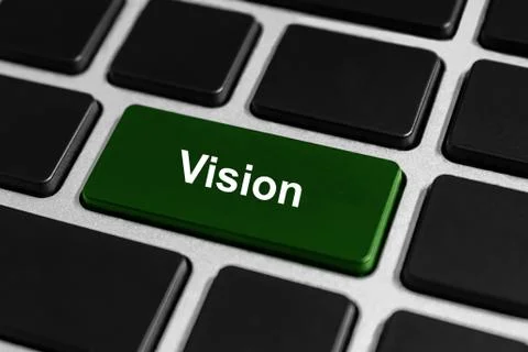 Vision button on keyboard Stock Photos