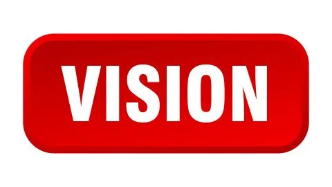 Vision button. vision square 3d push button 스톡 일러스트