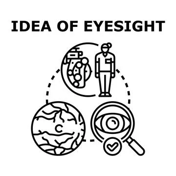 Vision care concept exploring eye examination and medical diagnostics Stock Illustration
