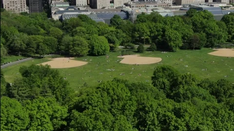 Vision of Central Park during the covid-19 pandemic Stock Footage 130911041