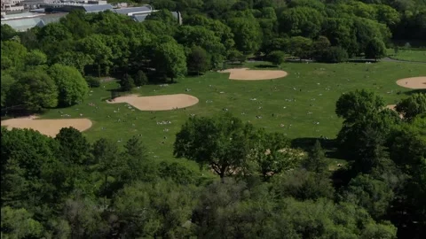 Vision of Central Park during the covid-19 pandemic Video stock 130911054