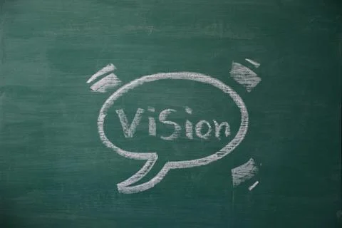 Vision in chat box 库存照片