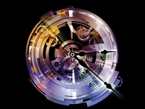 Vision of Clockwork Illustrazione stock