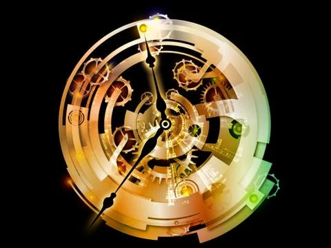 Vision of Clockwork 스톡 일러스트